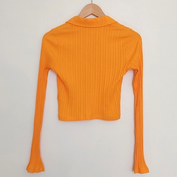 Helmut Lang long sleeve crop polo shirt - Picture 6 of 14